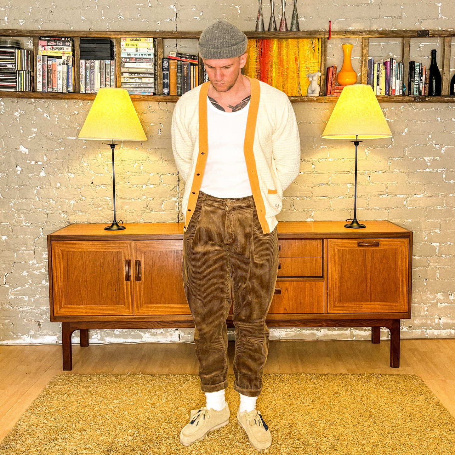 Coffee, brown, corduroy pant, cords, corduroys, pleated, pleats, turn up, fall, winter, essentials, classic, menswear, cotton, timeless fashion, Ppfff.