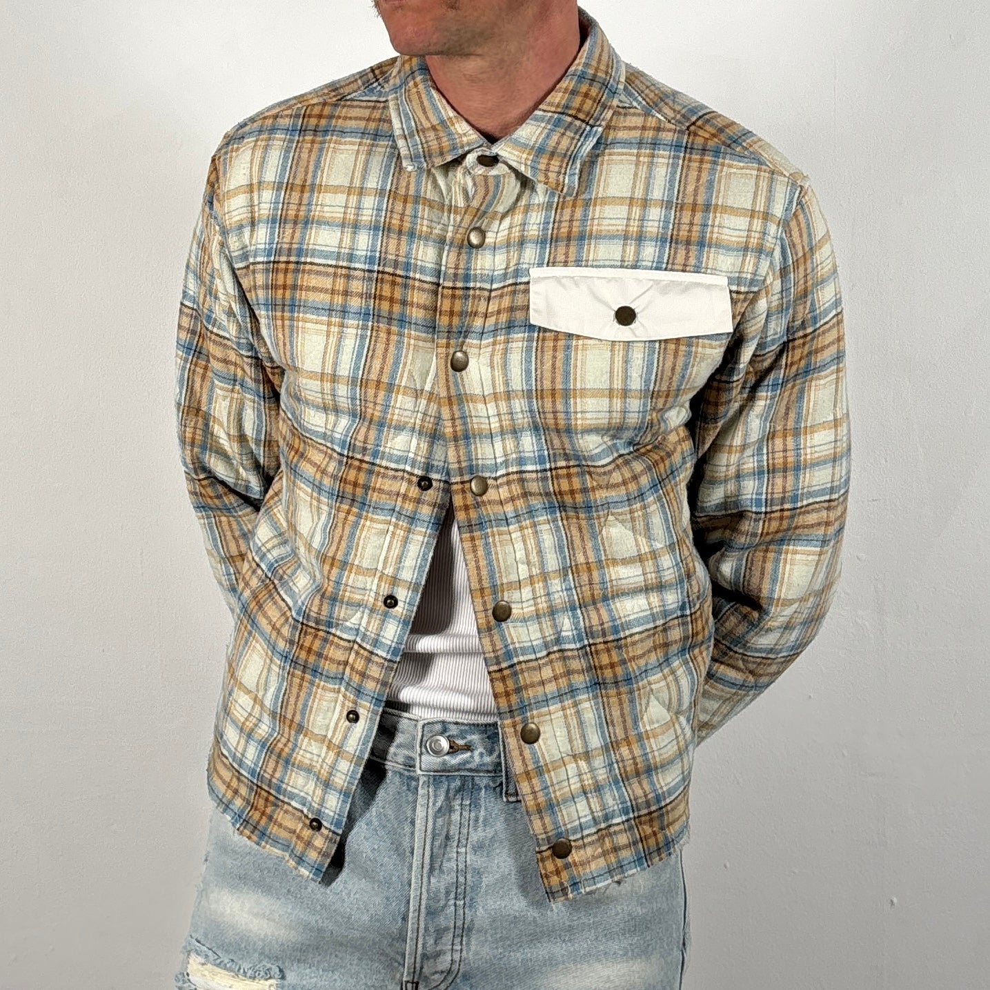 ARCHVE REWORK CROPPED SHIRT