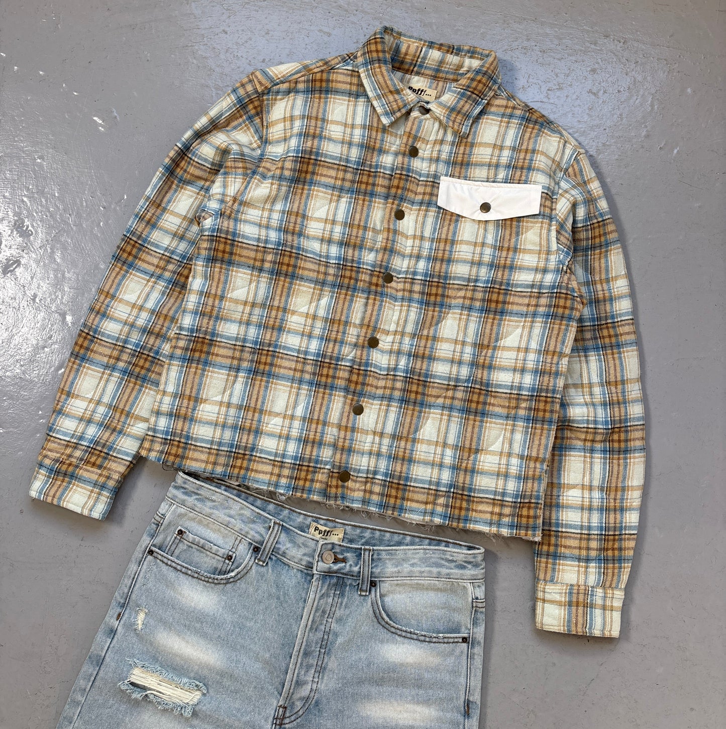 ARCHVE REWORK CROPPED SHIRT