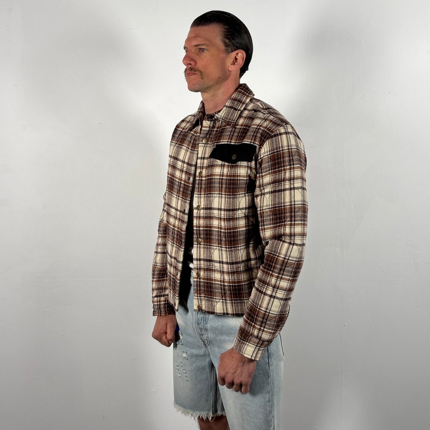 ARCHIVE REWORK CROPPED SHIRT