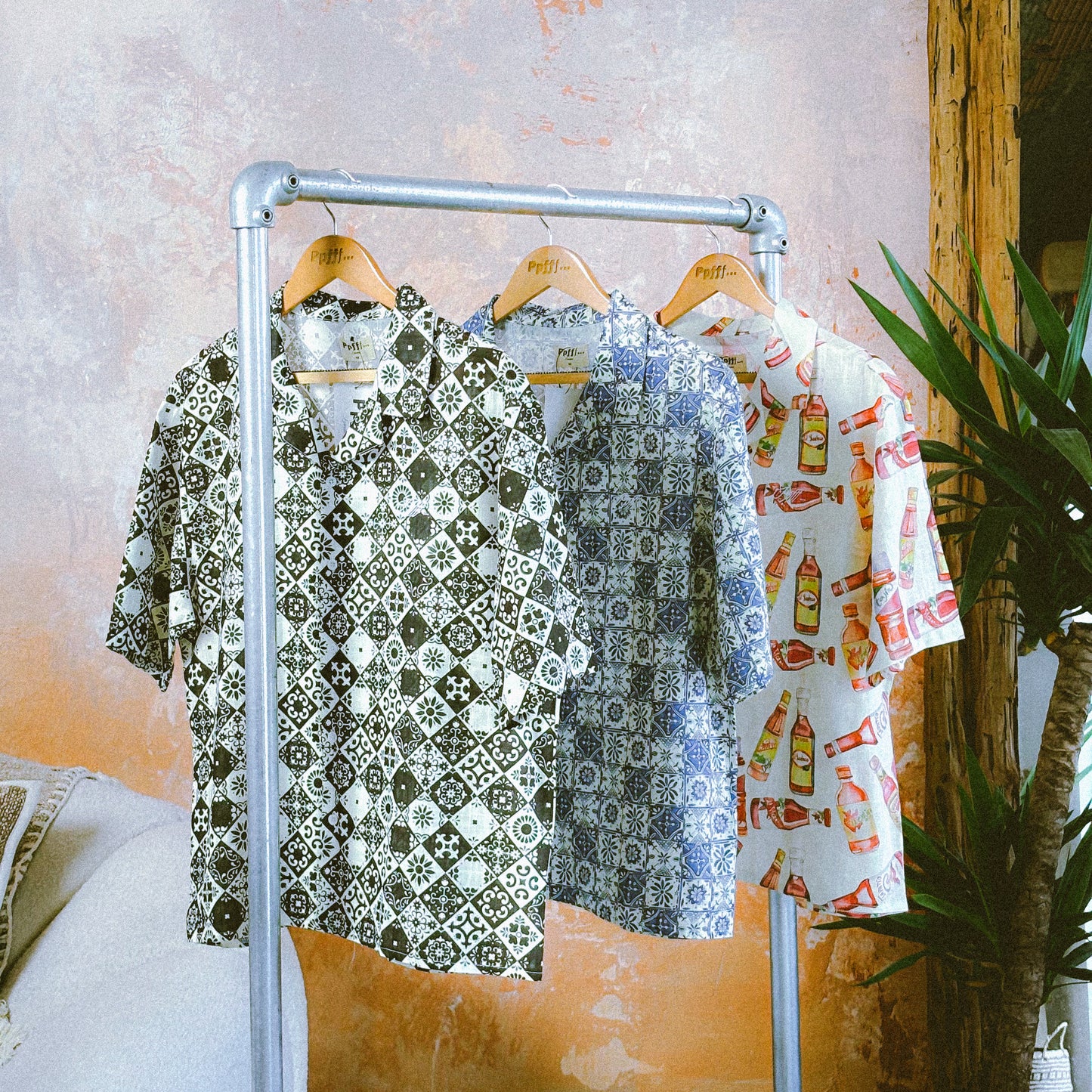 Mexican Talavera Vacation Shirt - Blue