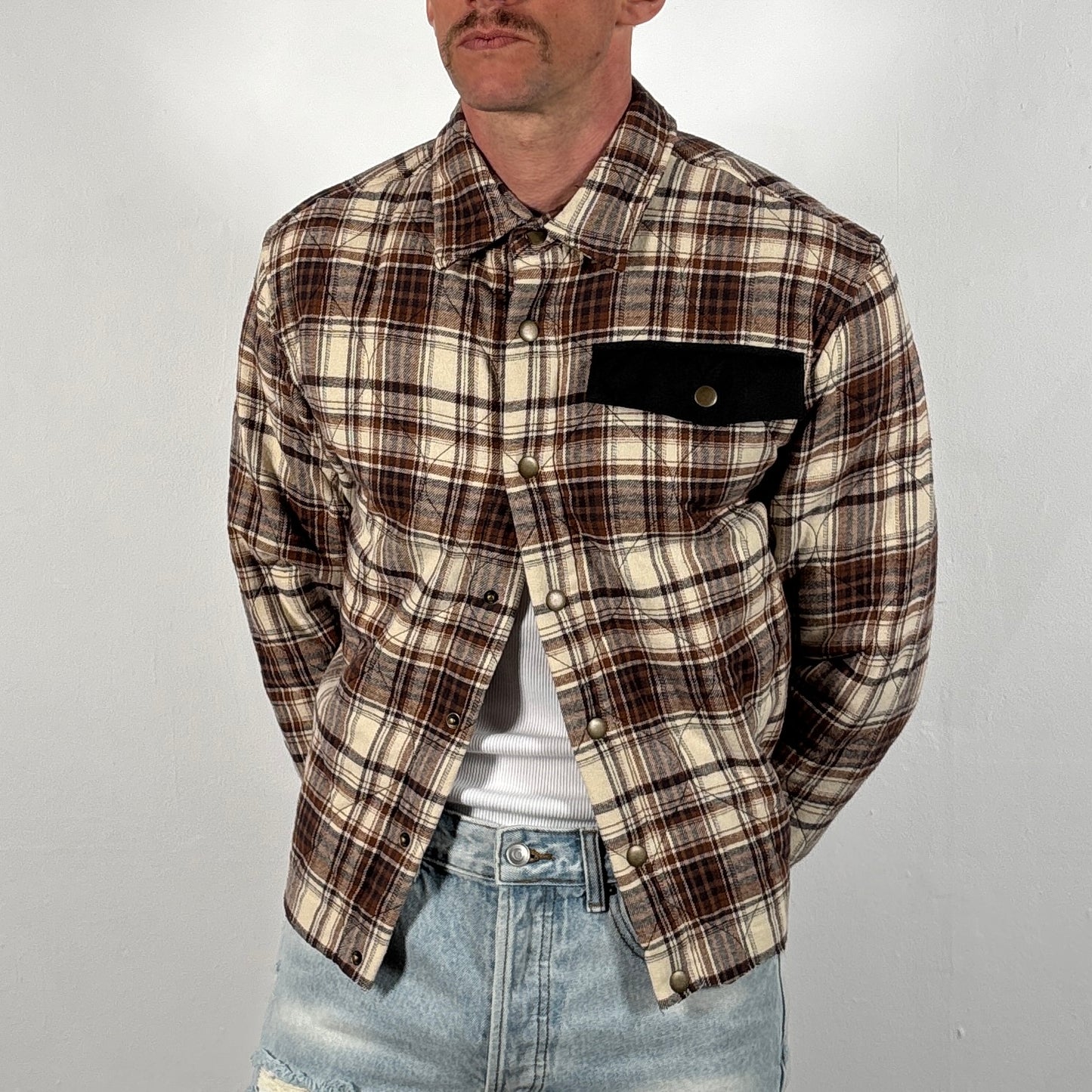 ARCHIVE REWORK CROPPED SHIRT