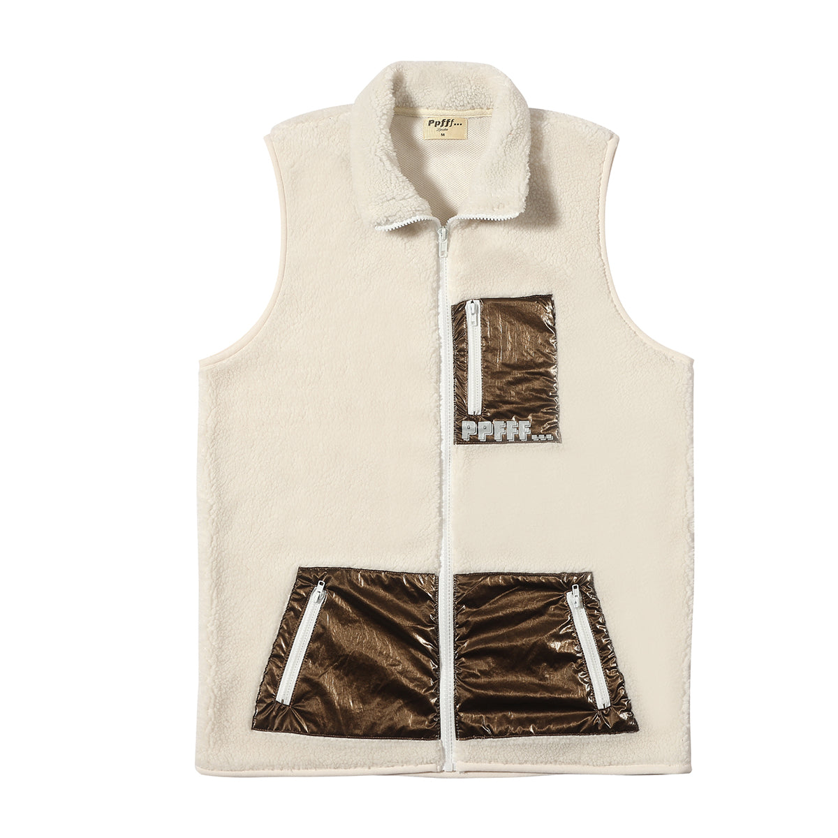 Nat Sherpa Vest - Cream