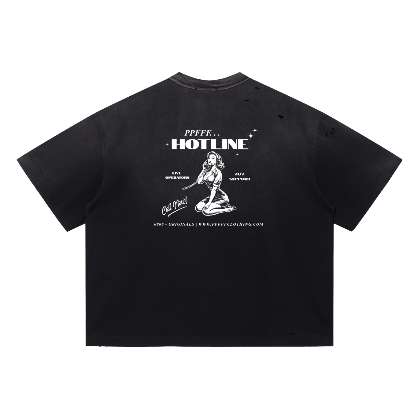 HOTLINE VINTAGE WASHED BOXY TEE